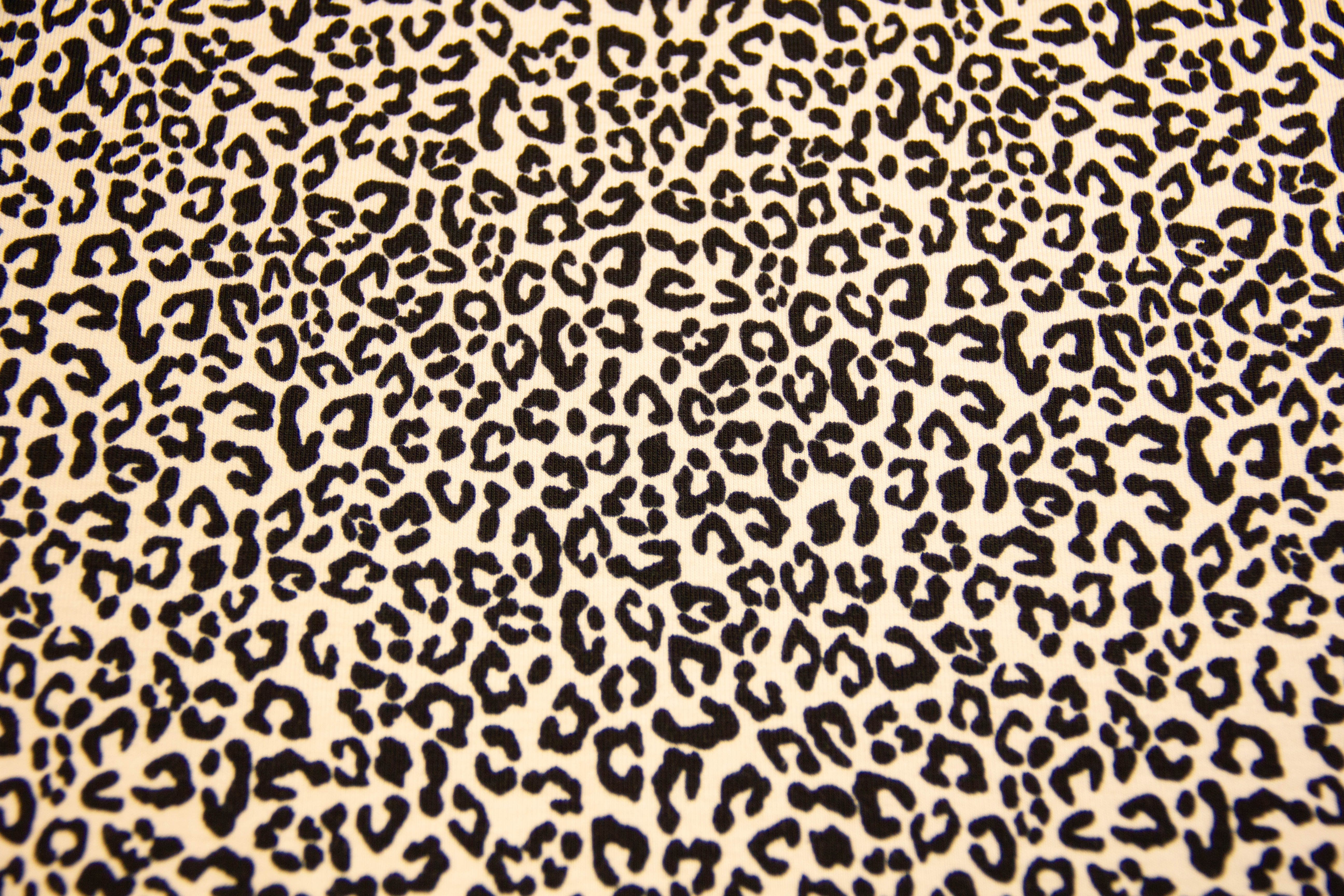 Jersey im Leo Design, Animal Print, beige, 0,5 m