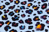 Jersey Leoprint, hellblau, 0,5 m