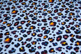 Jersey Leoprint, hellblau, 0,5 m