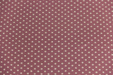 Jersey Pindots, mit Punkten, aubergine, grau, 0,5 m