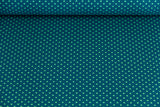 Jersey Pindots, mit Punkten, blau, pastellgrün, 0,5 m