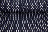 Jersey Pindots, mit Punkten, marine, weiß, 0,5 m