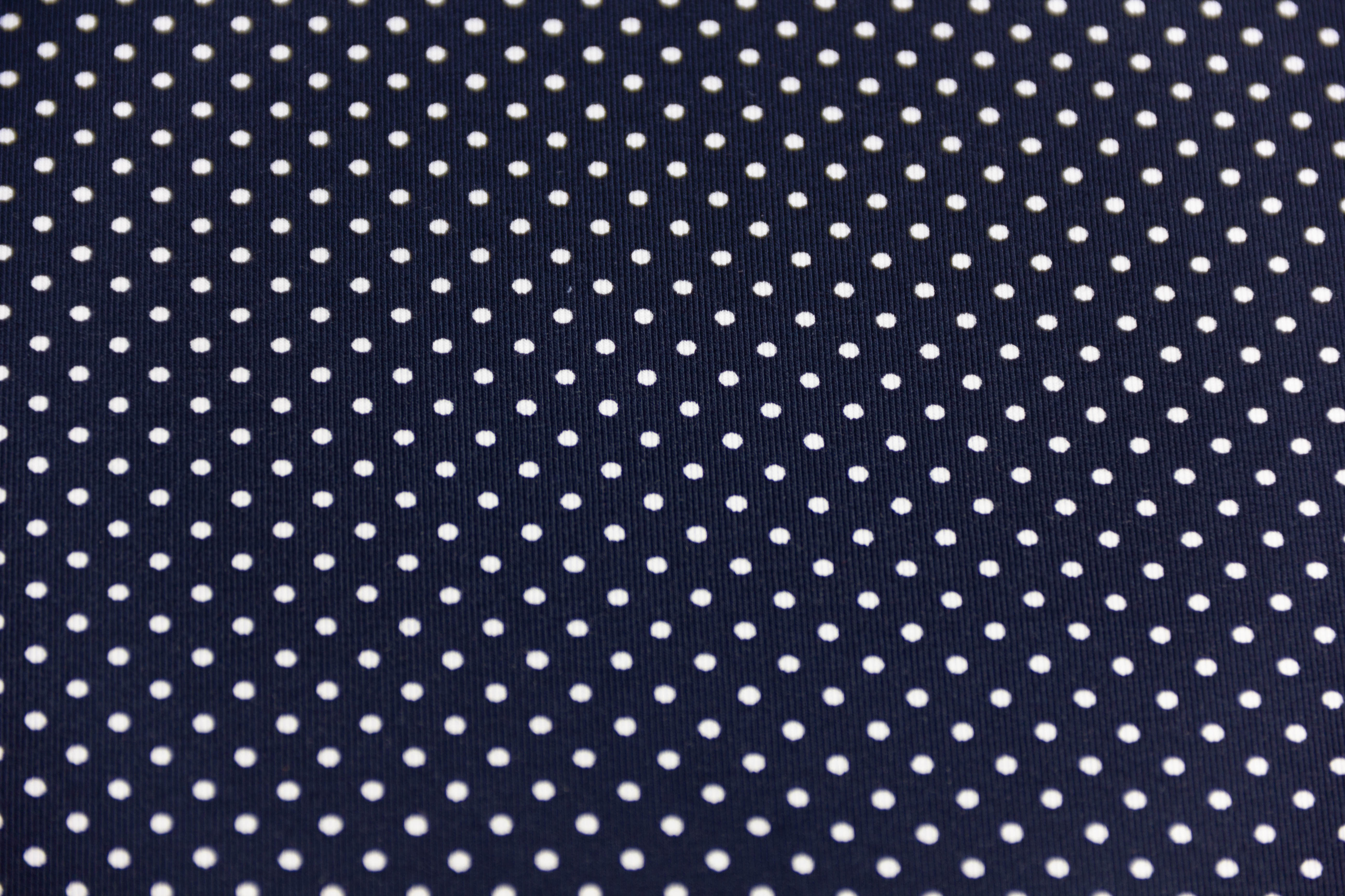 Jersey Pindots, mit Punkten, marine, weiß, 0,5 m