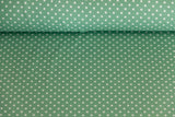 Jersey Pindots, mit Punkten, pastellgrün, weiß, 0,5 m