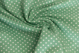 Jersey Pindots, mit Punkten, pastellgrün, weiß, 0,5 m