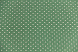 Jersey Pindots, mit Punkten, pastellgrün, weiß, 0,5 m