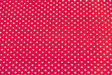 Restmenge 42 cm Jersey Pindots, mit Punkten, rot, weiß