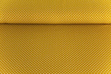 Jersey Pindots, mit Punkten, senf, weiß, 0,5 m