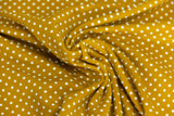 Jersey Pindots, mit Punkten, senf, weiß, 0,5 m