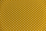 Jersey Pindots, mit Punkten, senf, weiß, 0,5 m