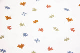 Jersey mit kleinen Puzzleteilen, ecru, 0,5 m