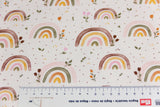 Jersey mit Regenbogen, Artikel-Nr. FVJ-3572, Fräulein von Julie, cremeweiß, 0,5 m