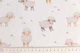 Jersey mit Schafen, weiß, Fräulein von Julie, FVJ-4287, 0,5 m