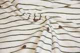 Jersey mit kleinen Schnecken, ecru, 0,5 m