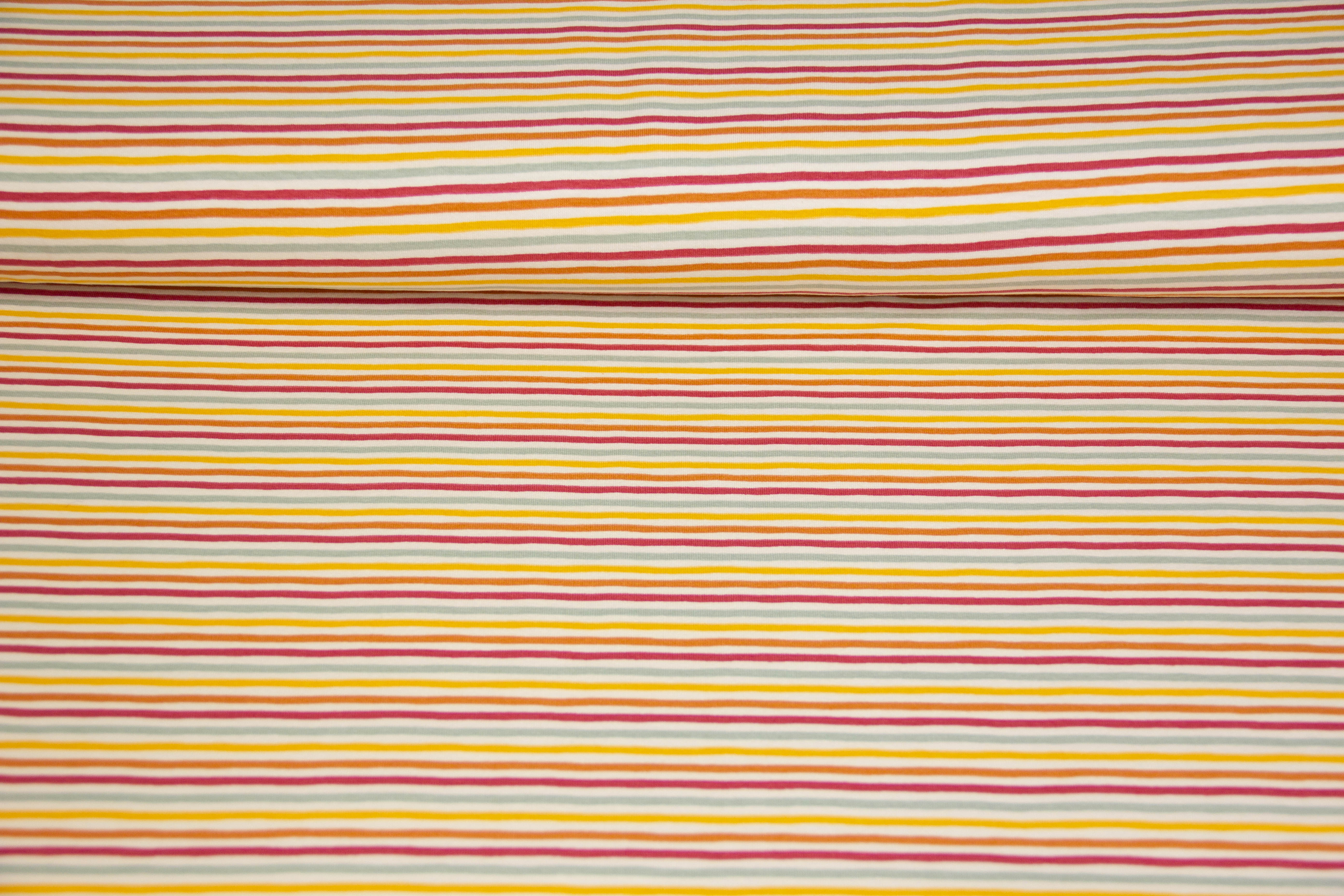 Jersey mit Streifen, bunt, gestreift, 0,5 m