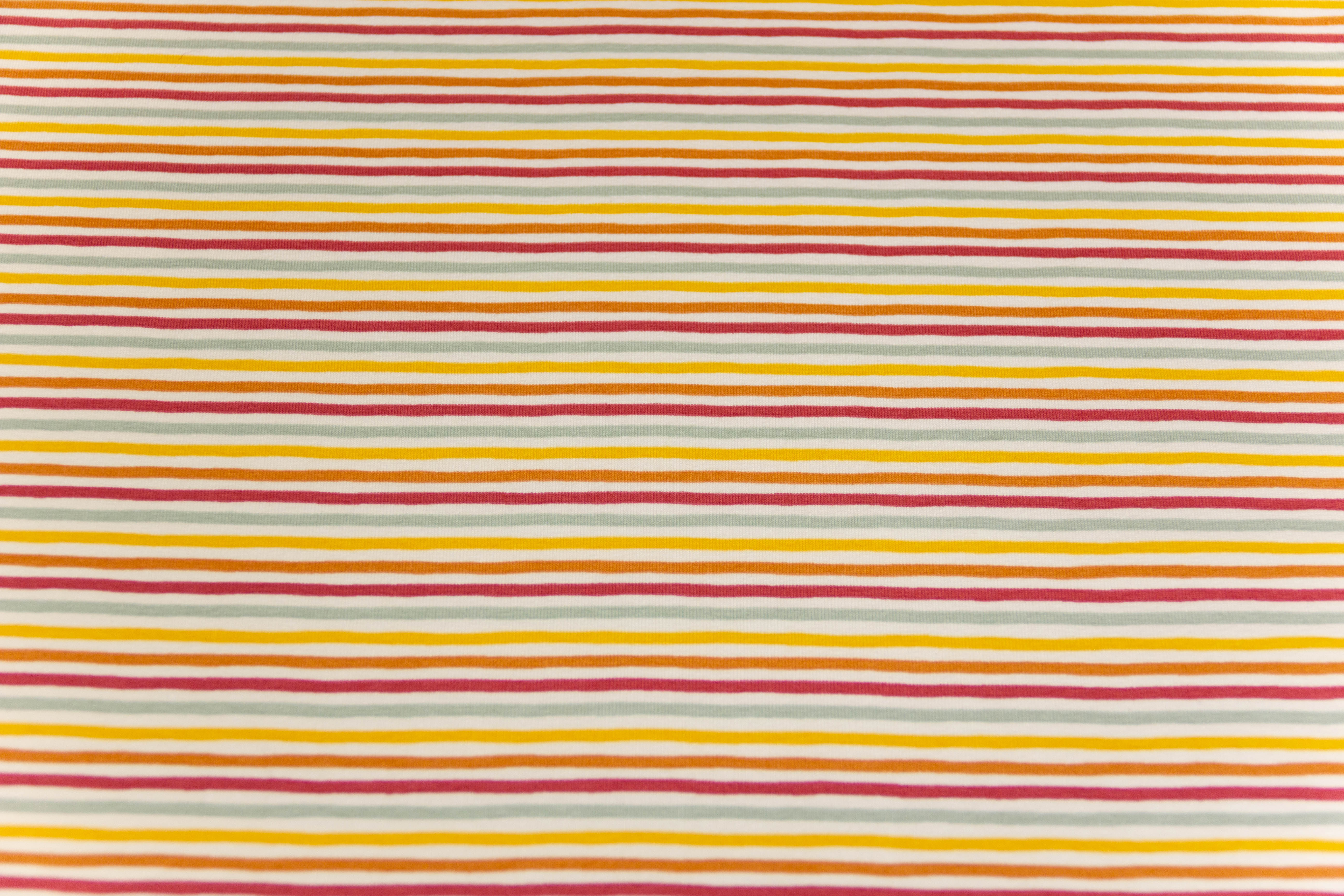 Jersey mit Streifen, bunt, gestreift, 0,5 m