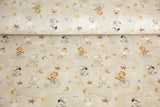 B-Ware 50 cm Jersey mit Tieren "Circus Animals", beige