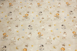 B-Ware 50 cm Jersey mit Tieren "Circus Animals", beige