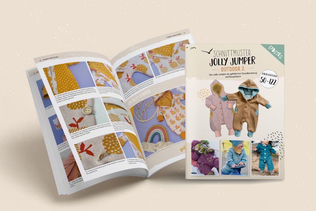 Papierschnittmuster "Jolly Jumper Outdoor 2" mit Knopfleiste, Lybstes (Gr. 50-122)