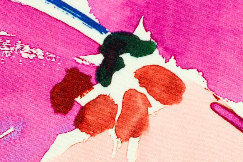 Viskose Webware, "Julia" by Swafing, große Blüten, bunt, 0,5 m