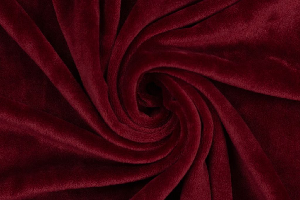 Nicky Samt Stretch "Kelz", Nicki, Swafing, uni, burgundy, rot, 0,5 m