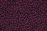 Viskose Webware, "Klara", Leo Print, beere, 0,5 m