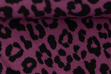 Viskose Webware, "Klara", Leo Print, beere, 0,5 m