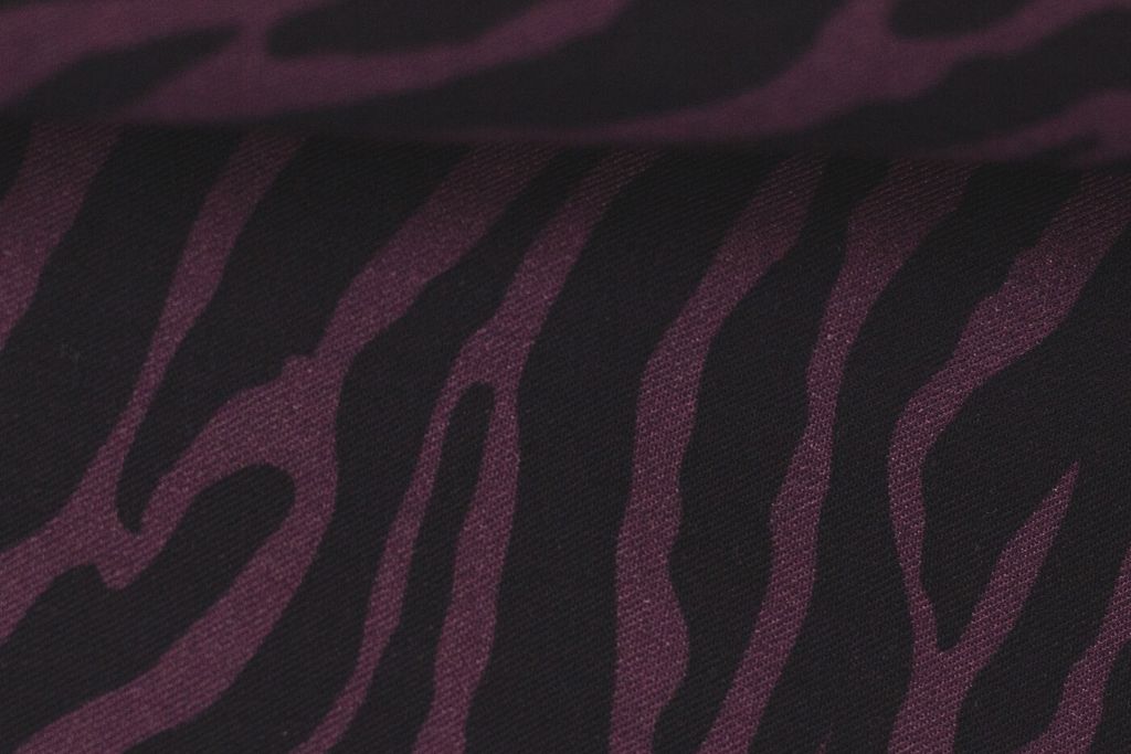 Viskose Webware, "Klara", Animal Print, bordeaux 0,5 m