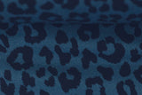 Restmenge 35 cm Viskose Webware, "Klara", Leo Print, petrol