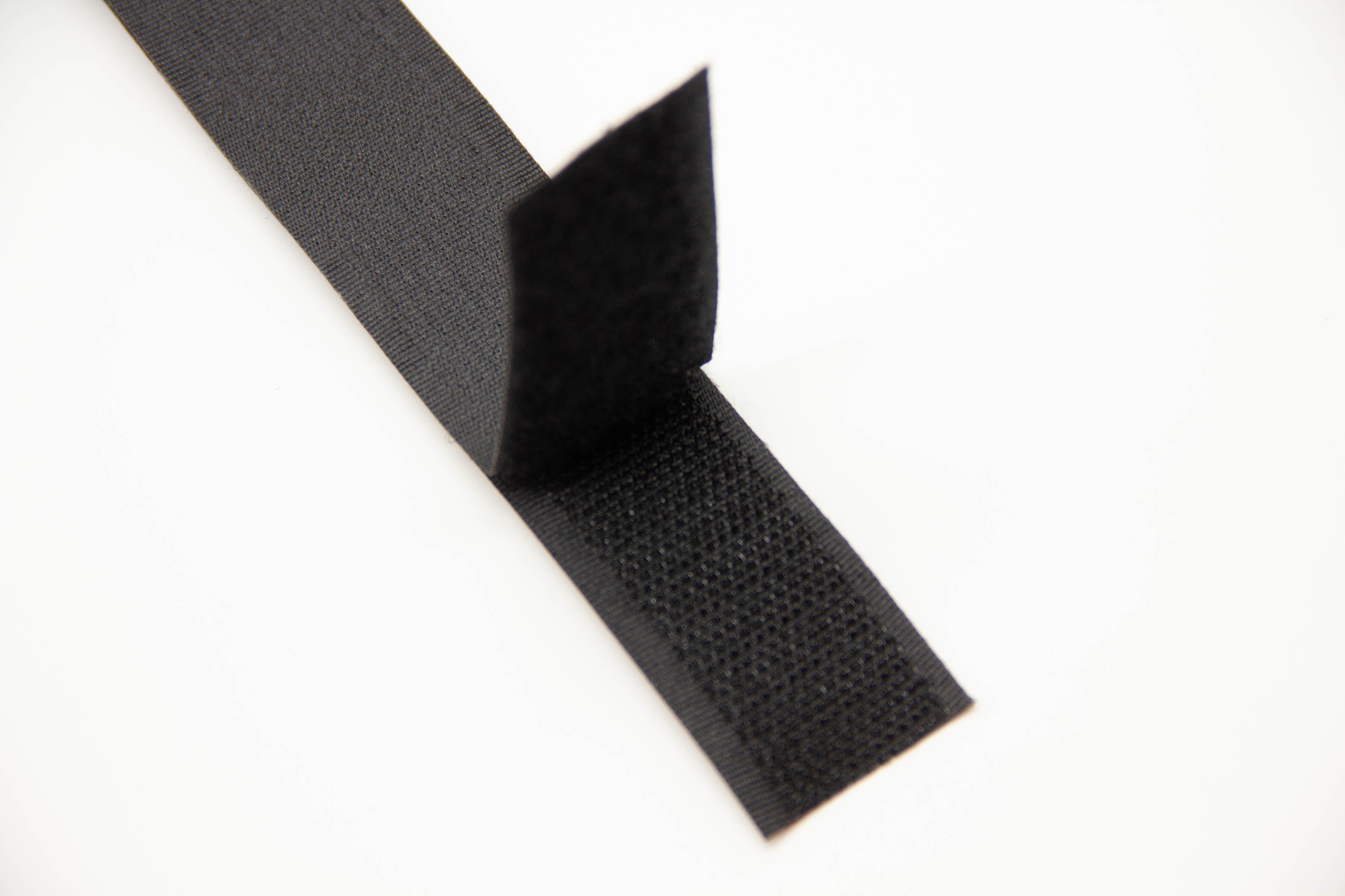Klettband, Klettverschluss, schwarz, 0,5 m
