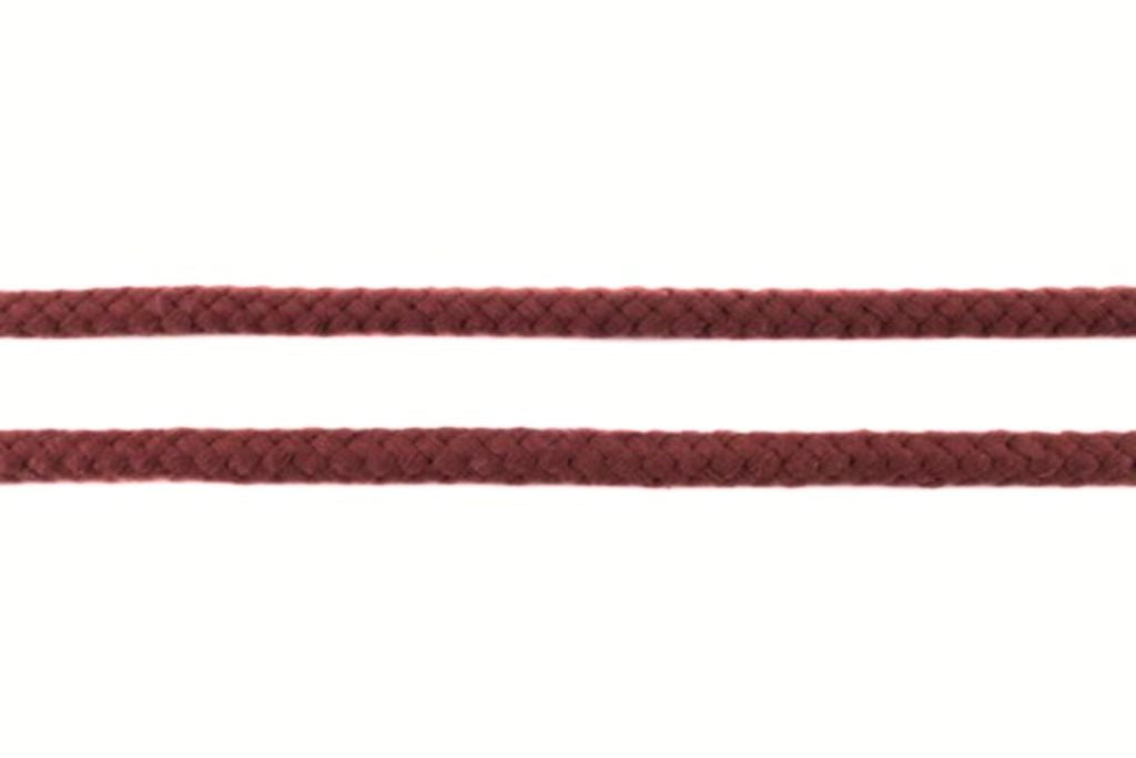 Baumwollkordel, Doppelgewebe, 8 mm, braun, 0,5 m