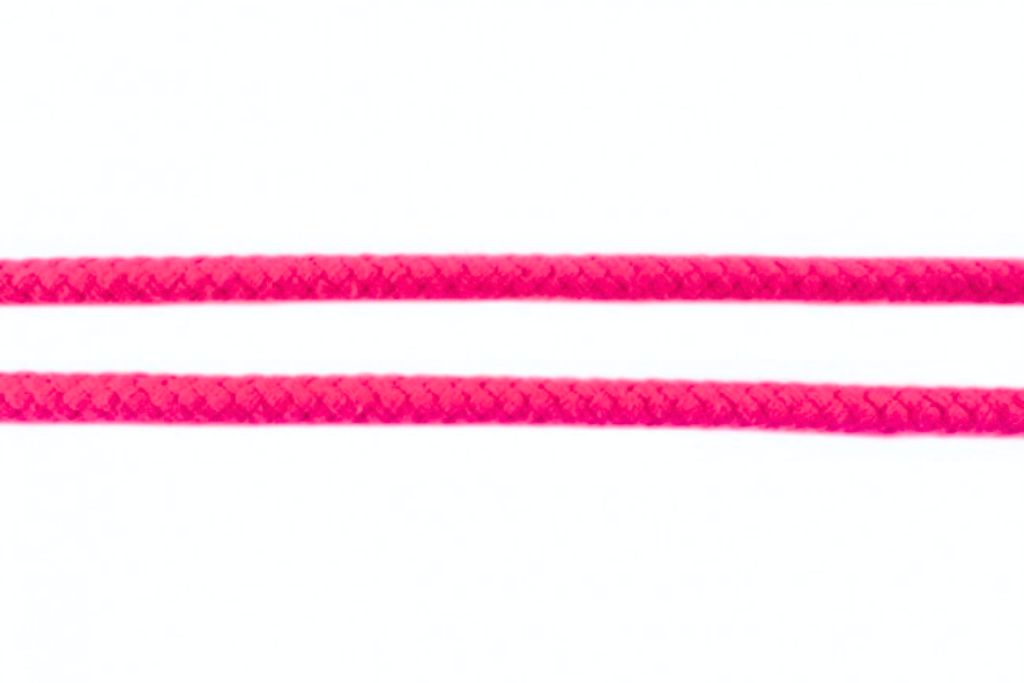 Baumwollkordel, Doppelgewebe, 8 mm, pink, 0,5 m