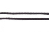 Baumwollkordel, Doppelgewebe, 8 mm, schwarz, 0,5 m
