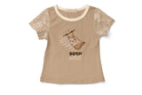 Jersey Panel "Lazy Jungle", Faultier, Mrs. Mint Design, Swafing, camel
