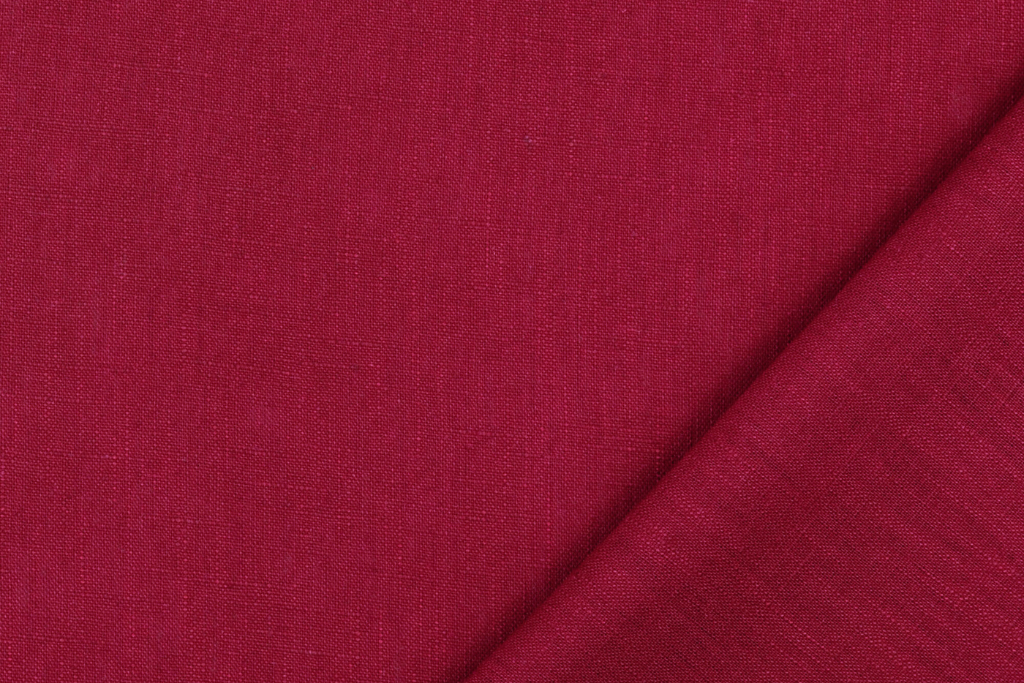 B-Ware 51 cm Leinen, uni, gewaschen, bordeaux