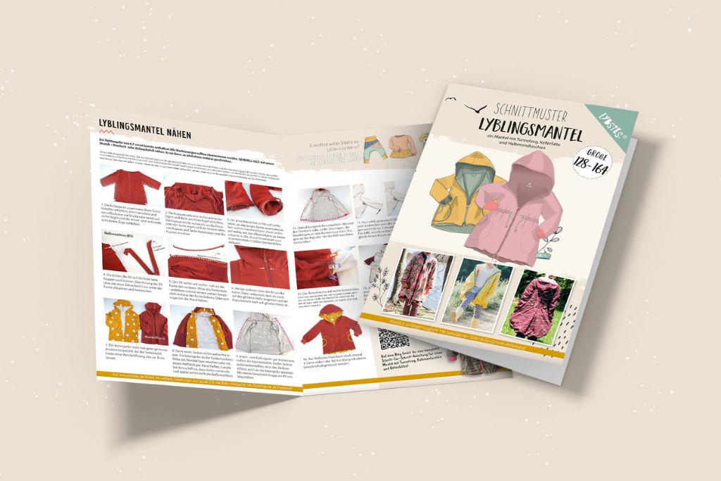 Papierschnittmuster "Lyblingsmantel Kids" von Lybstes (Gr. 128-164)