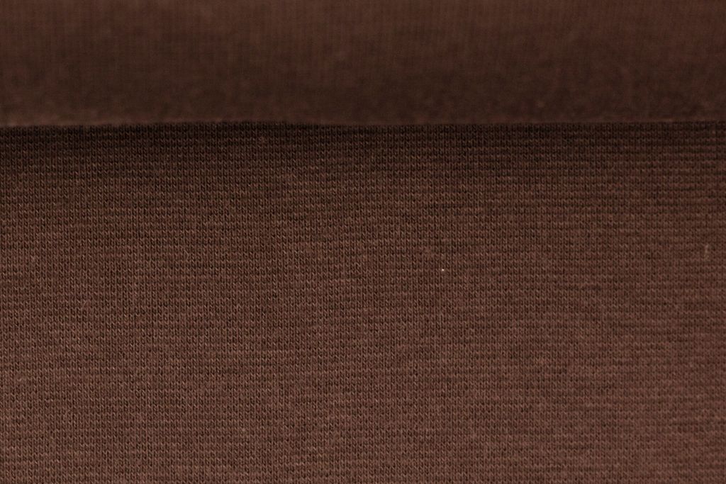 French Terry "Maike", Swafing, uni, braun, 0,5 m