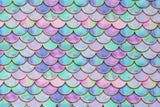 Baumwollwebware "Mermaid", Swafing, Schuppen, bunt, 0,5 m