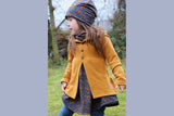 Sweat angeraut "Moozie Woozie" mit Waldtieren, Elchen, Weihnachten, jeansblau, 0,5 m