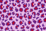 Musselin, Double Gauze, Leo Print, lavendel, lila, 0,5 m