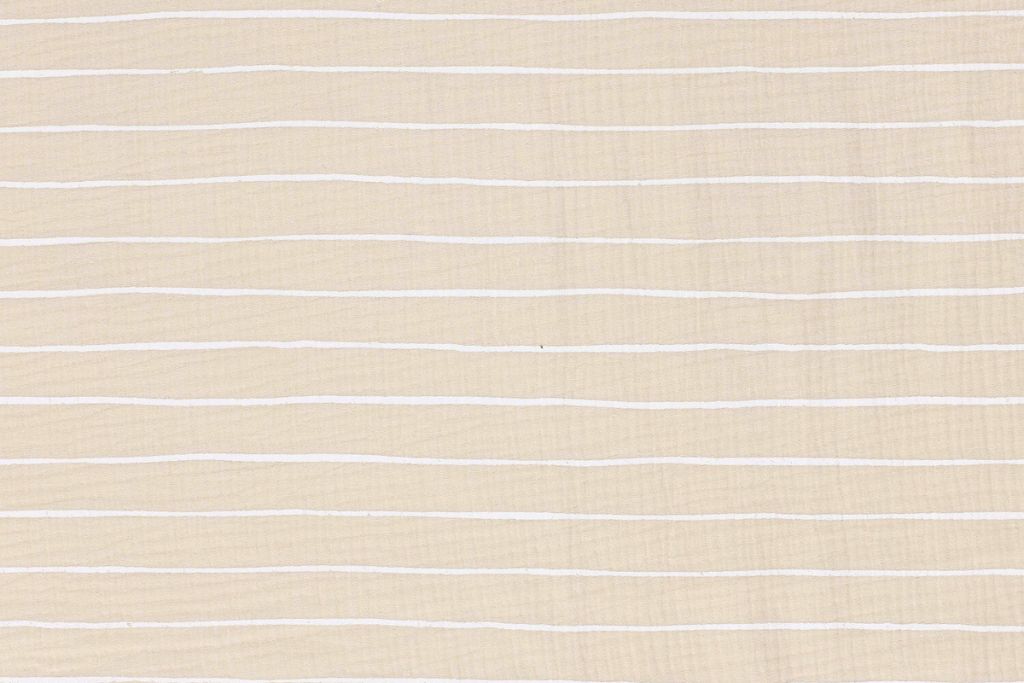 Musselin, Double Gauze, mit Streifen, beige, 0,5 m