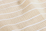 Musselin, Double Gauze, mit Streifen, beige, 0,5 m