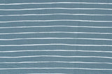 Musselin, Double Gauze, mit Streifen, indigo blau, 0,5 m