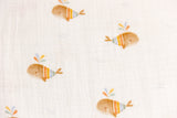 Musselin, Double Gauze, mit Walen, wollweiß, 0,5 m