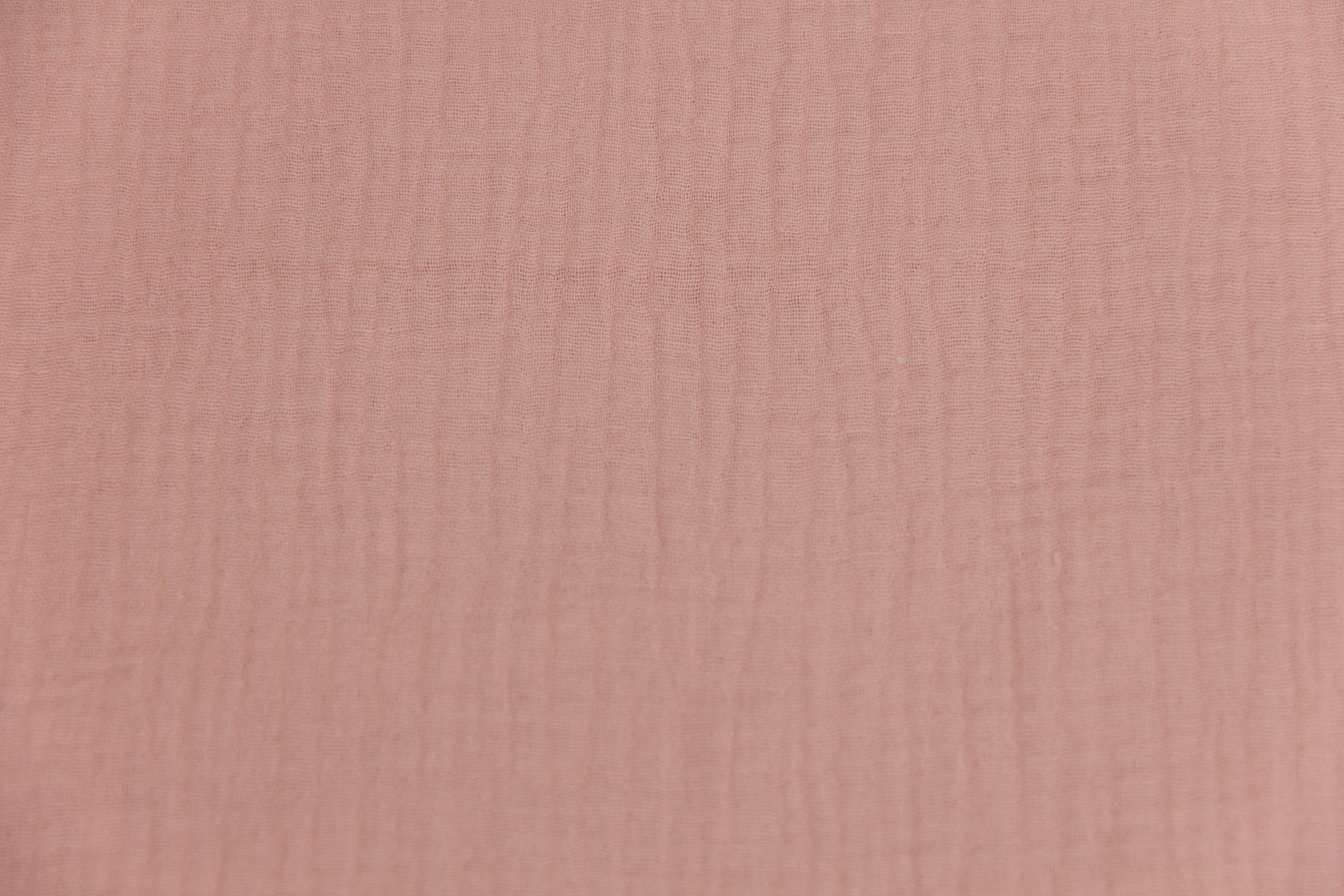 Musselin, Double Gauze, rosa, 0,5 m