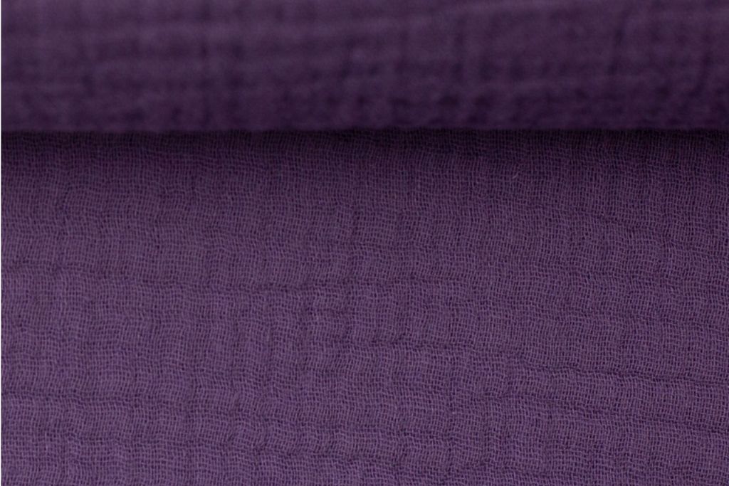 Musselin, Double Gauze, lila, 0,5 m