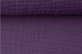 Musselin, Double Gauze, lila, 0,5 m