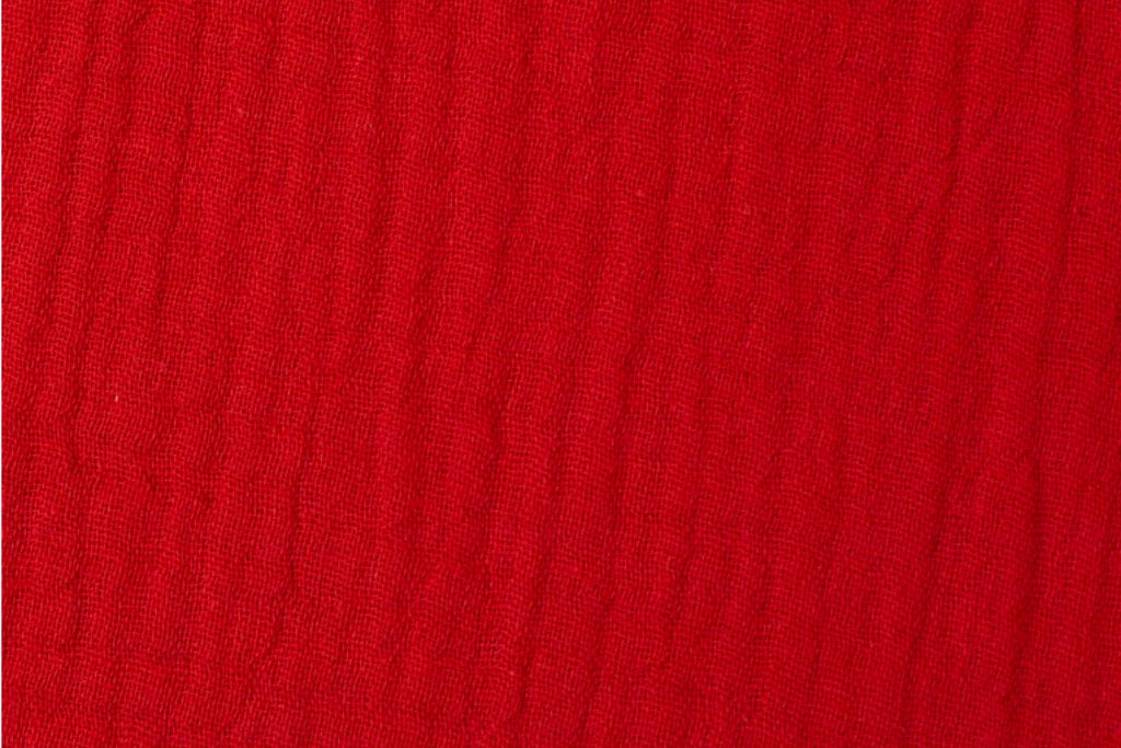 Musselin, Double Gauze, rot, 0,5 m