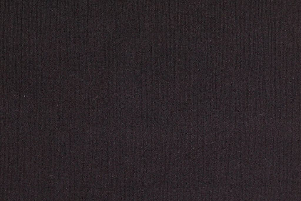 Musselin, Double Gauze, schwarz, 0,5 m