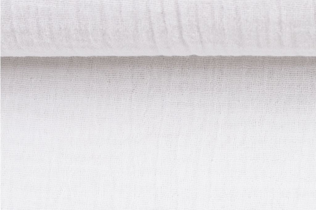 Musselin, Double Gauze, weiß, 0,5 m